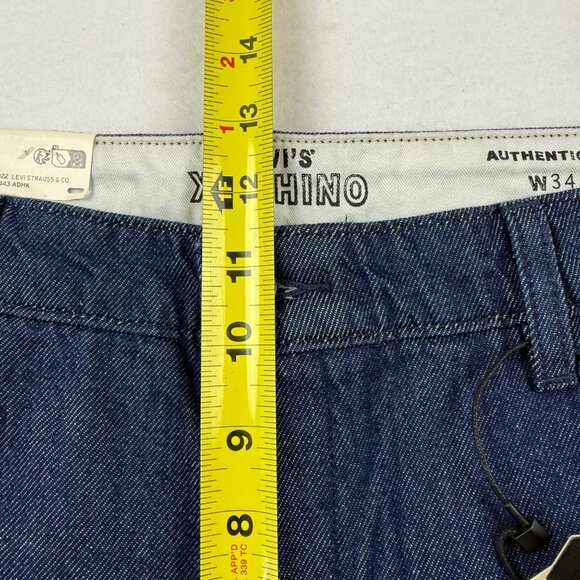 Levi's Mens XX Chino Relaxed Straight Leg Lightweight Blue Denim Pants 34x34 NWT - Picture 9 of 11